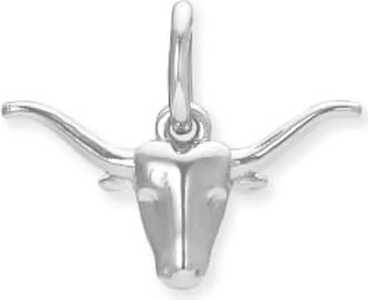Longhorn Charm in Sterling Silver