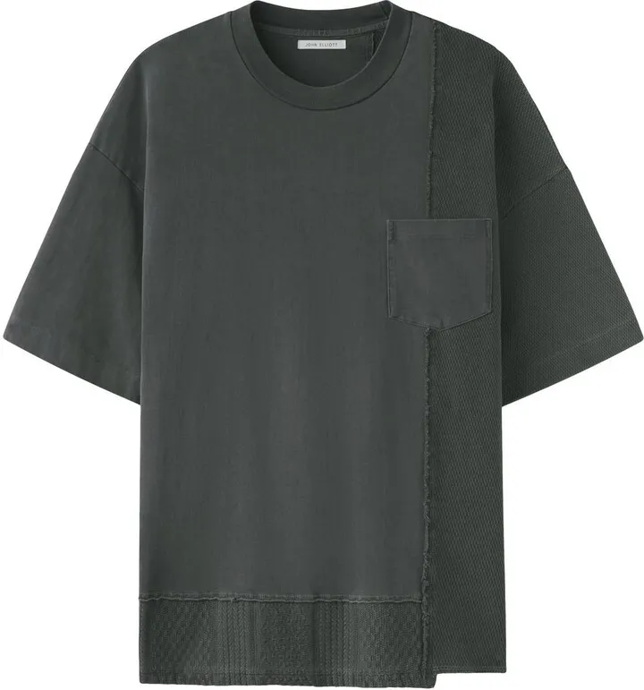 Reconstructed panelled T-shirt