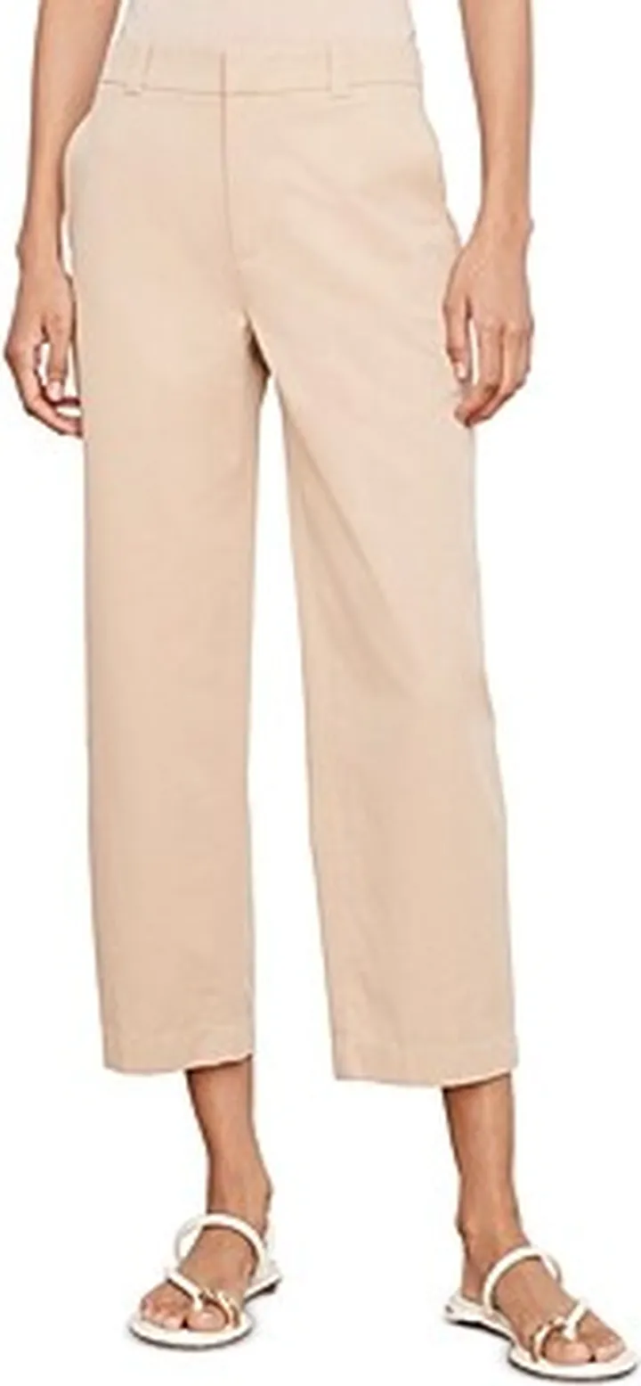 Vince Cotton Cropped Wide Leg Pants