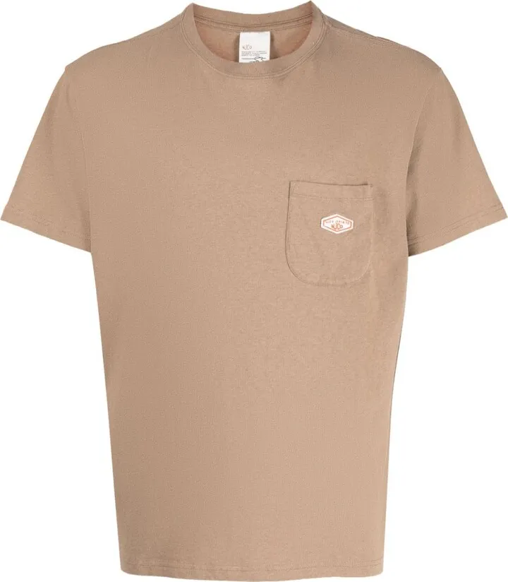 logo-patch mélange T-shirt