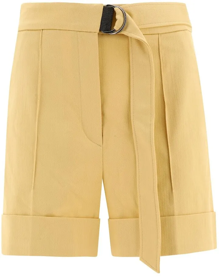 Brunello Cucinelli Belted Turn-Up Hem Shorts