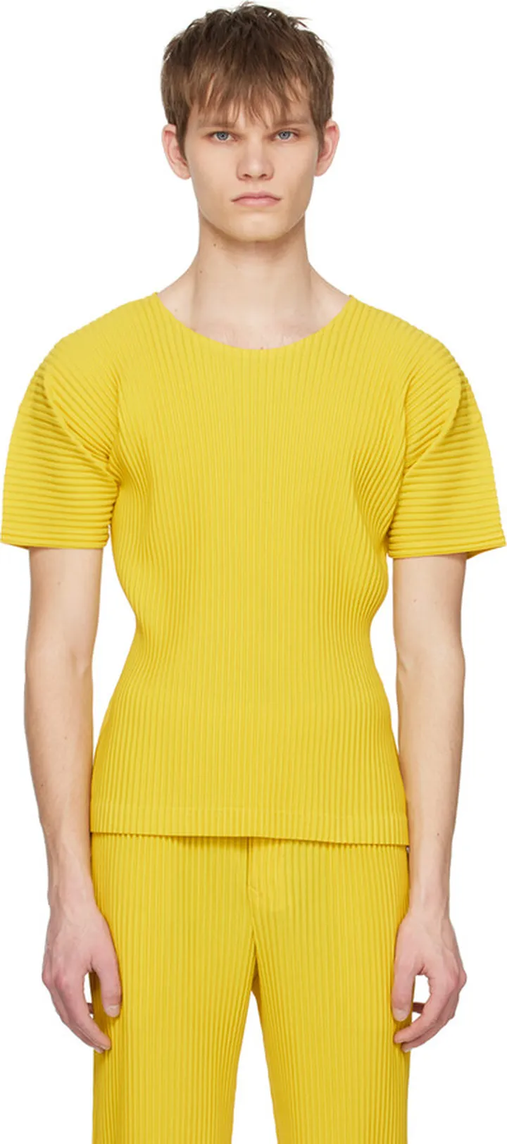 Homme Plissé Issey Miyake Yellow Monthly Color March T-Shirt