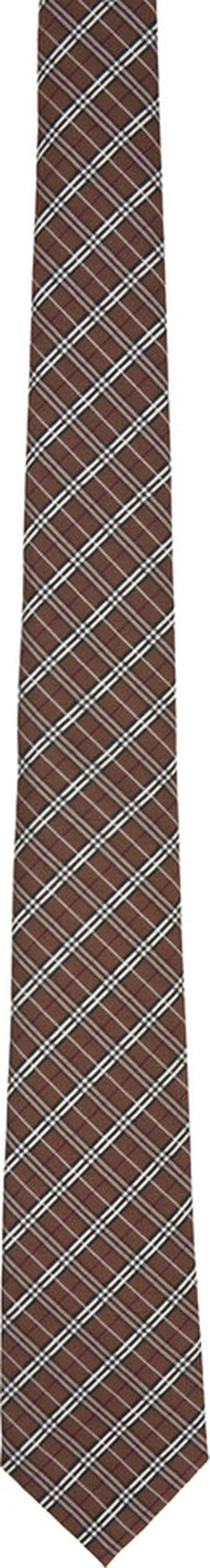 Burberry Brown Micro Check Tie