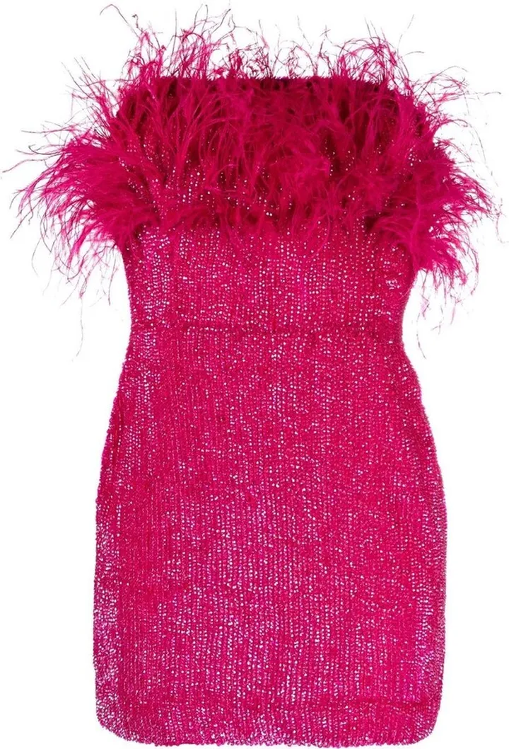 Sequin-Embellished Mini Dress