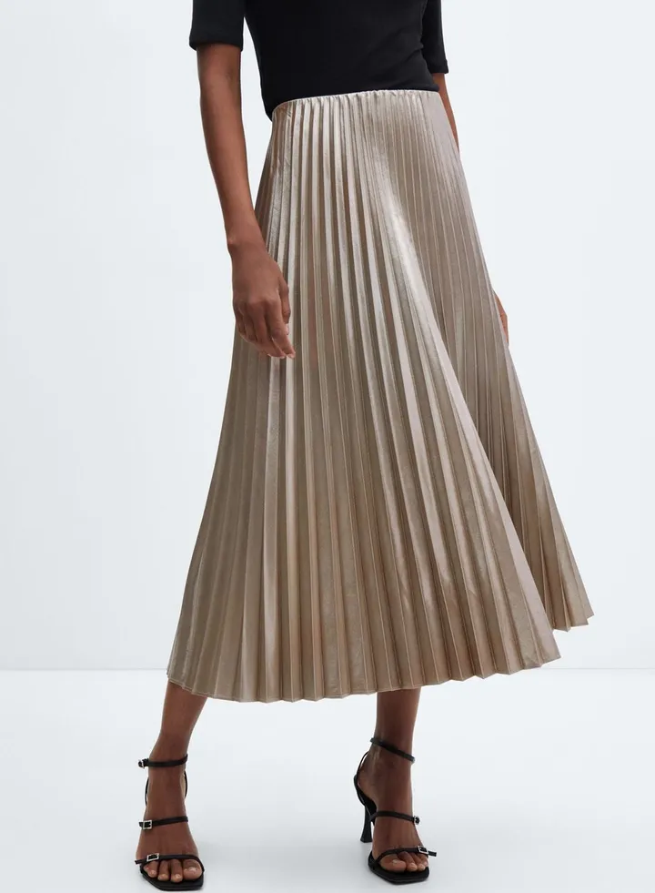 Plisse High Waist Skirt