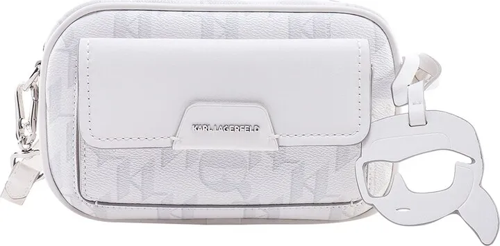 Shoulder bag with all-over monogram