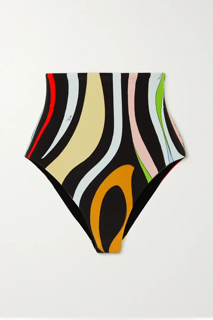 PUCCI - Marmo Printed Bikini Briefs - Black