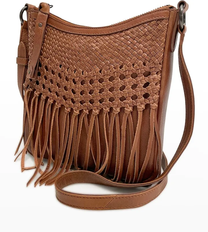 Melissa Woven Fringe Swing Shoulder Bag