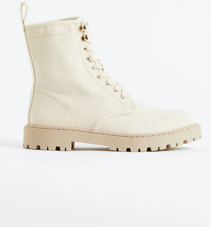 Chunky Canvas Boots