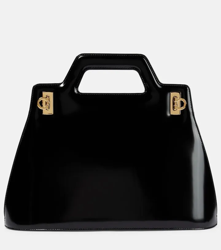 Wanda leather tote bag