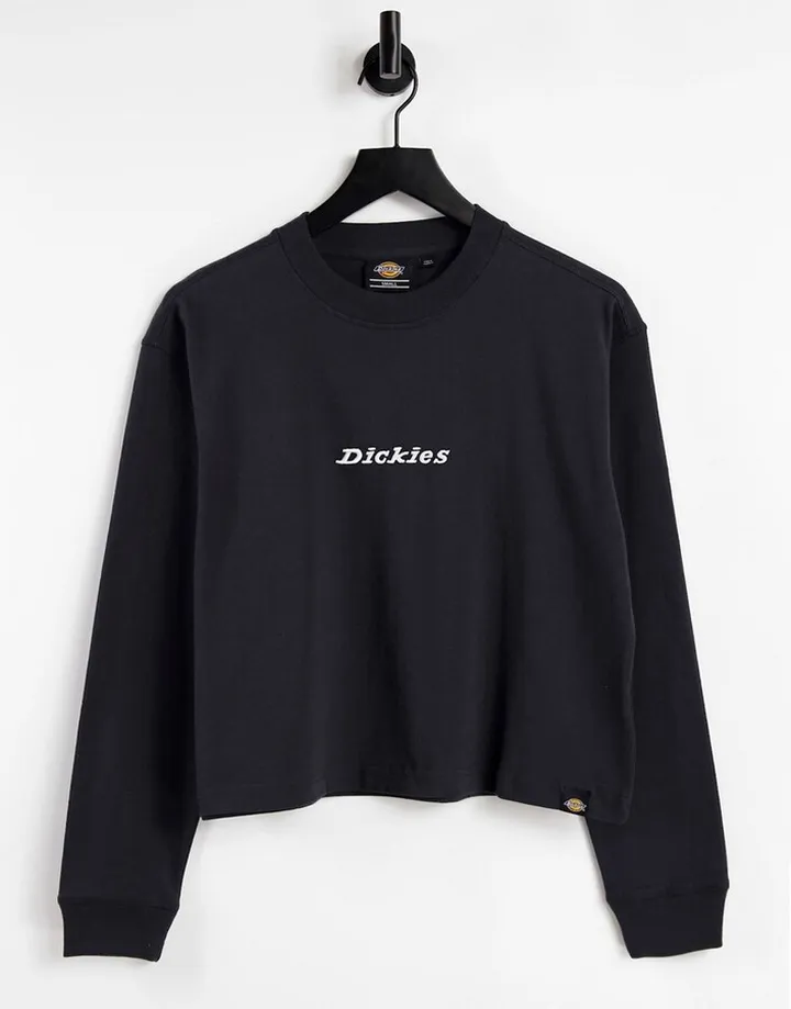 Dickies Loretto long sleeve t-shirt in black
