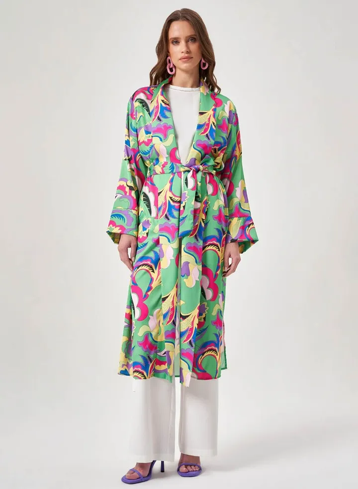 Longline Belted Kimono