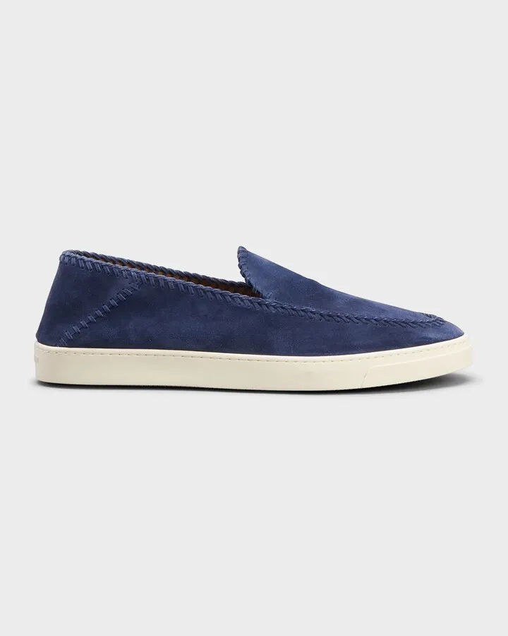 Men's Suede Slip-On Sneakers