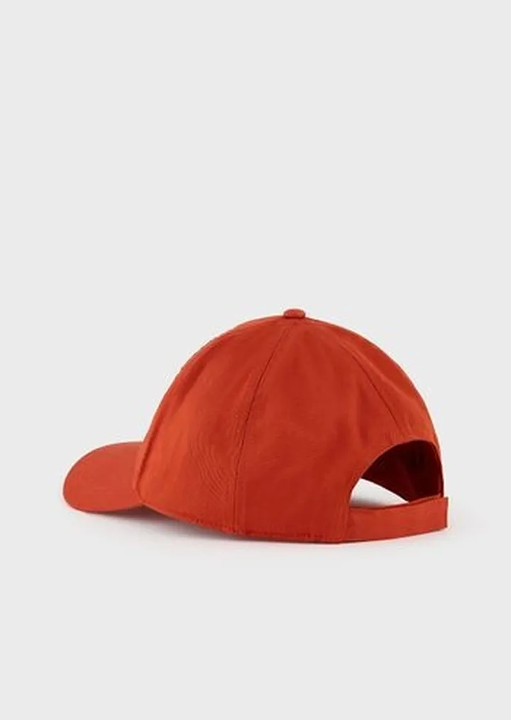 Sustainable Collection organic-cotton baseball cap with oversized embroidery