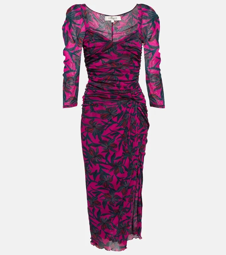 Printed midi dress