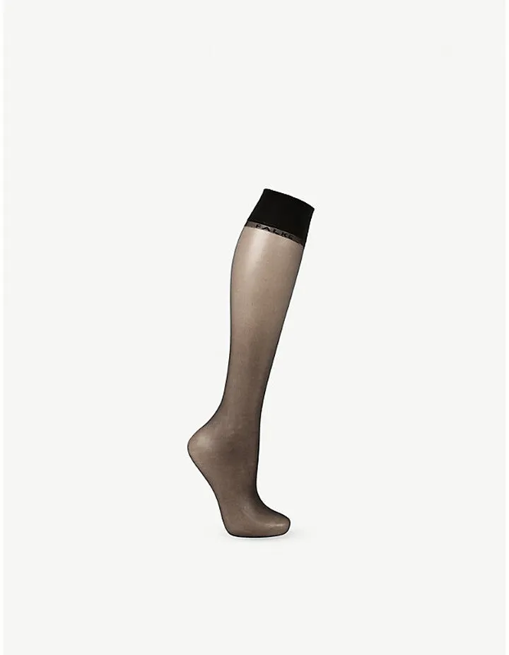 Womens 3009 Black helina 12 Denier Knee-high pop ocks