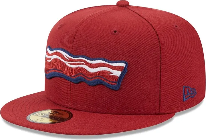 Men's New Era Red Lehigh Valley IronPigs Authentic Collection Alternate Logo 59FIFTY Fitted Hat