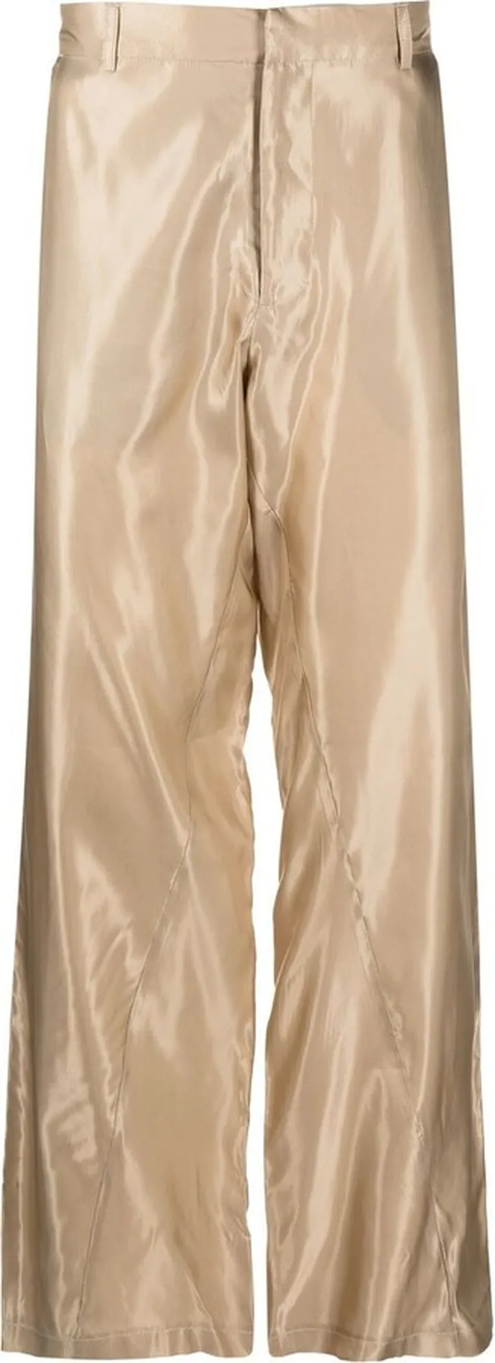 Wide-Leg Silk Trousers