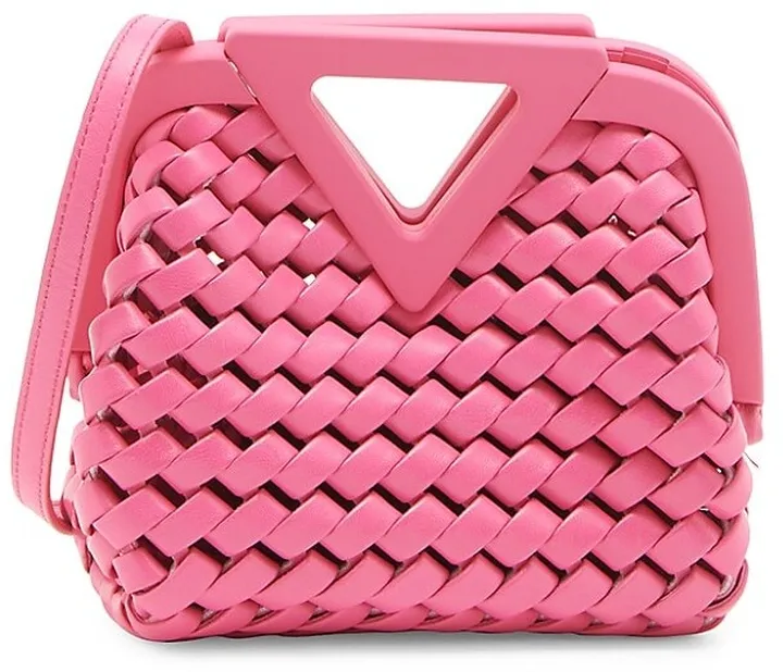 Mini Point Leather Crossbody Bag