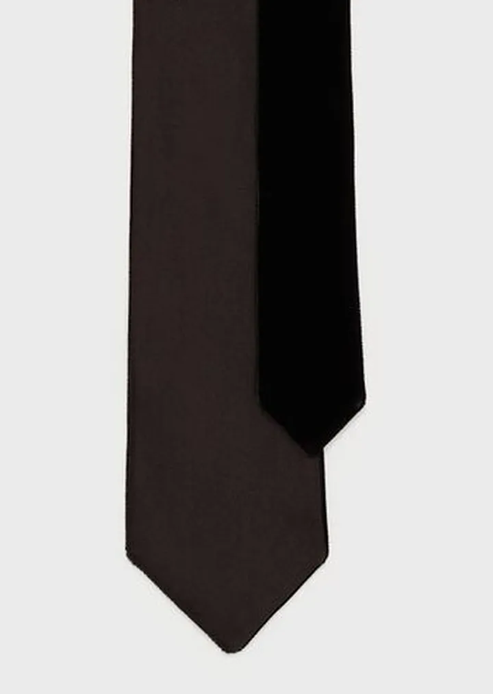 Cupro velvet tie