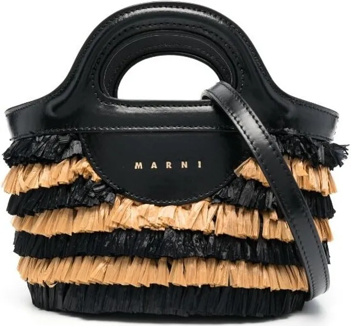 Fringe-Detail Leather Tote Bag