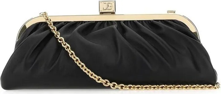Dolce & Gabbana Maria Ruched Chain-Link Shoulder Bag