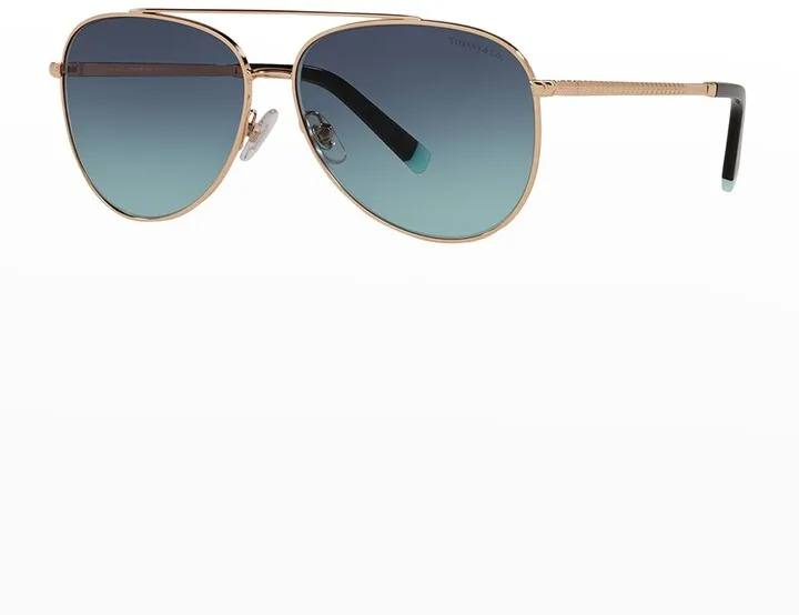 Steel Aviator Sunglasses