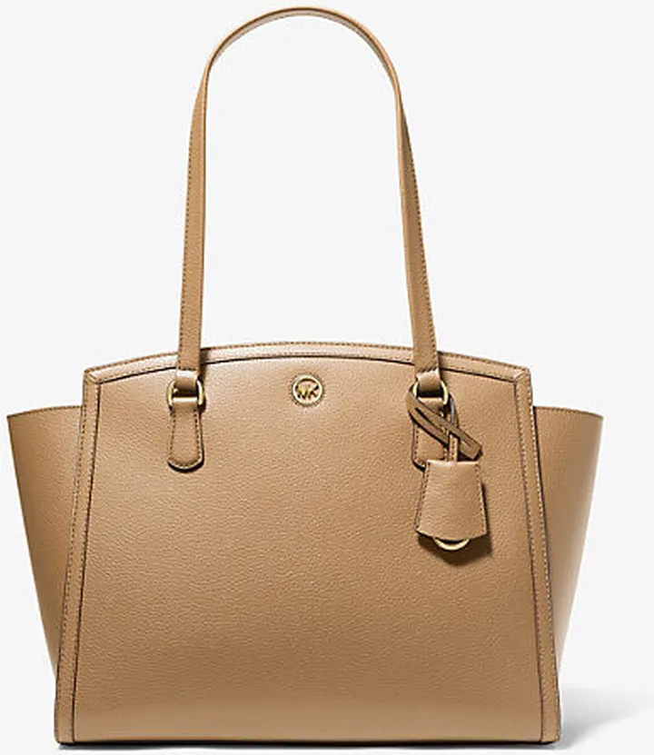 Chantal Large Pebbled Leather Tote Bag