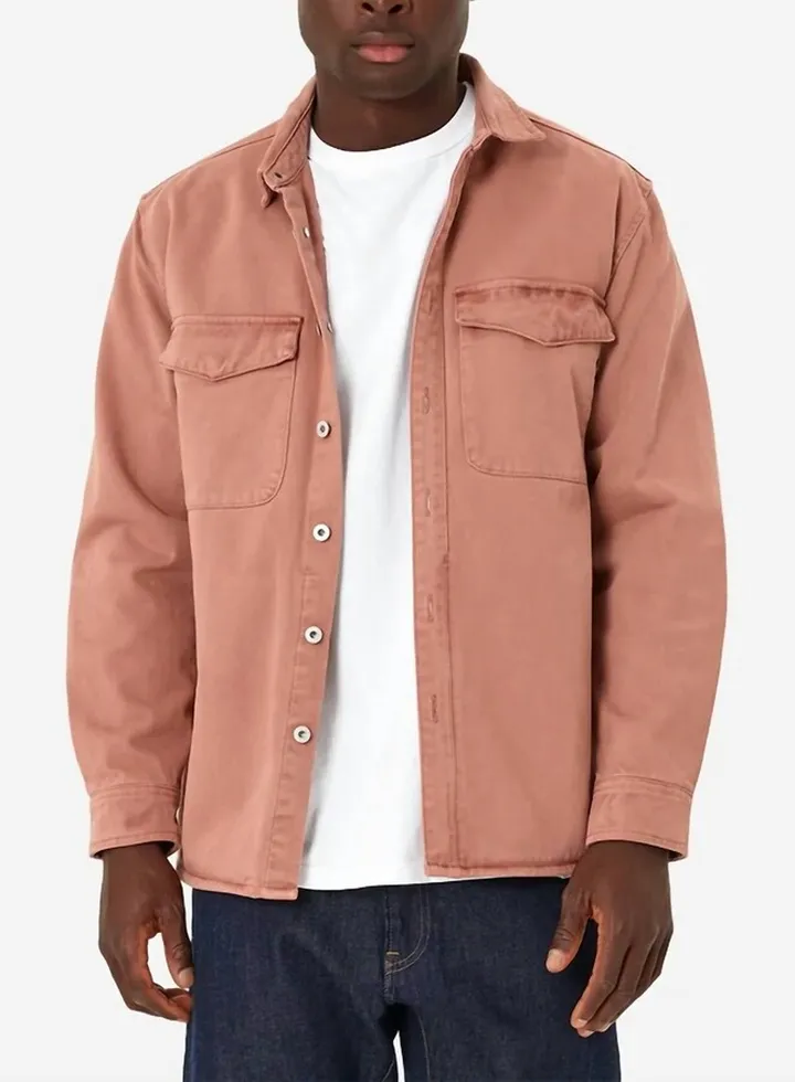 Woodbury Shirt Denim Jacket in Vintage Musk