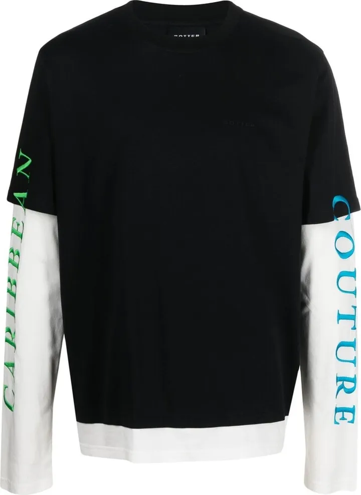 logo print long sleeve T-shirt