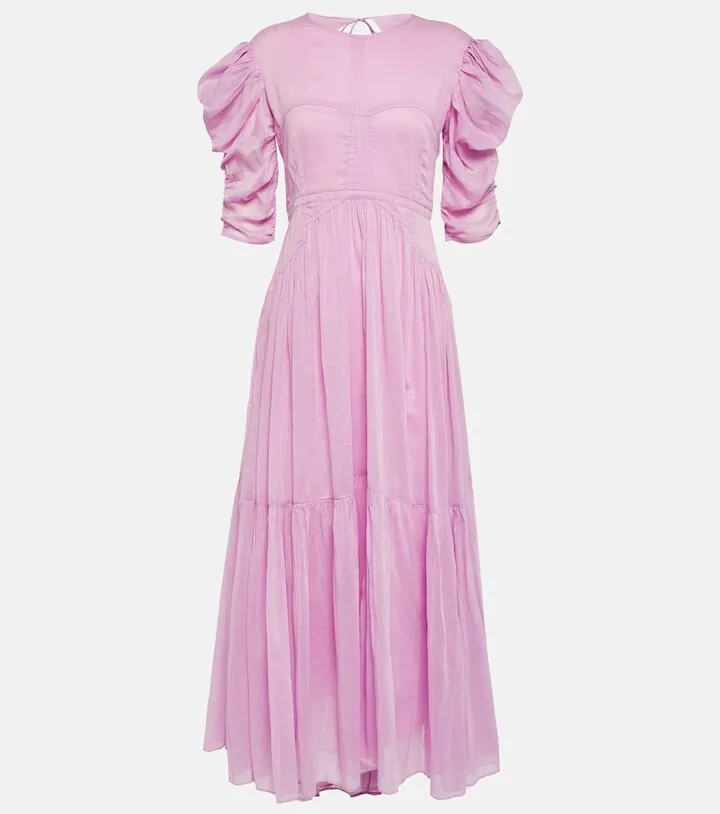 Bealisa cotton and silk maxi dress