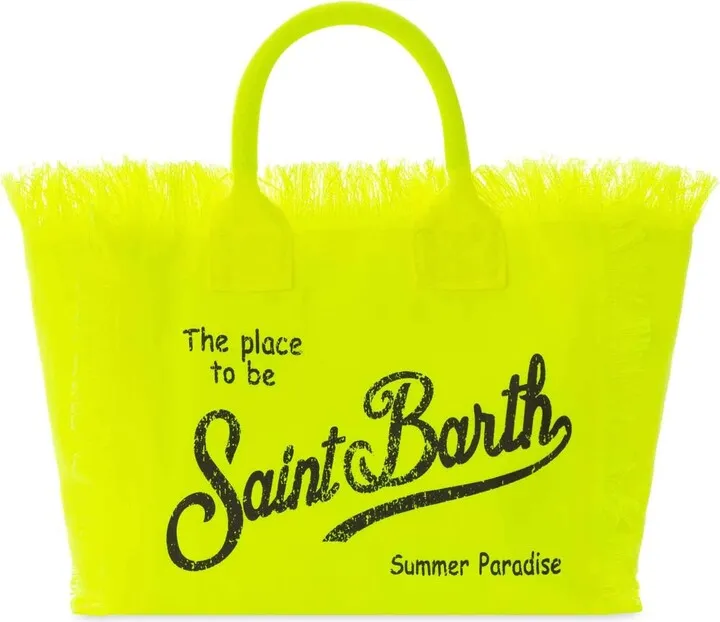 Colette Fluo Yellow Cotton Canvas Bag