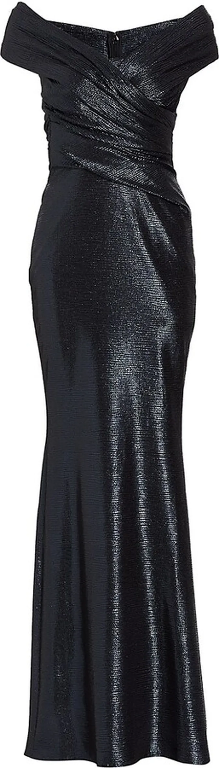 Metallic Off-The-Shoulder Gown