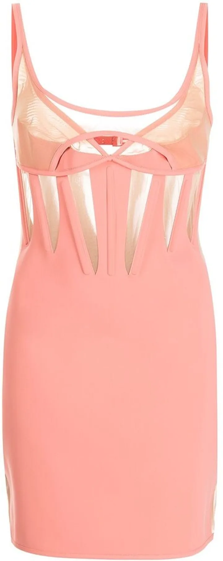 x The Webster sheer-panel mini dress