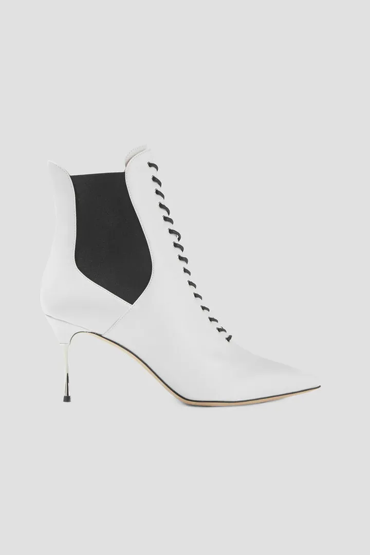 Leather ankle boots