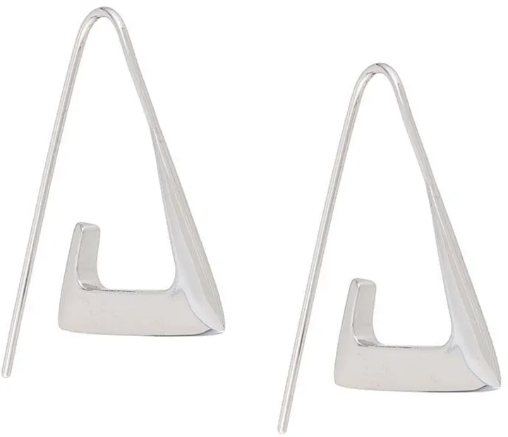Para angular hoop earrings