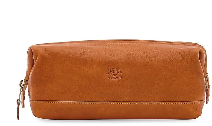 Vintage-Style Leather Travel Case