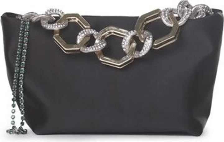 Gedebe Jessye Embellished Chain Satin Tote Bag
