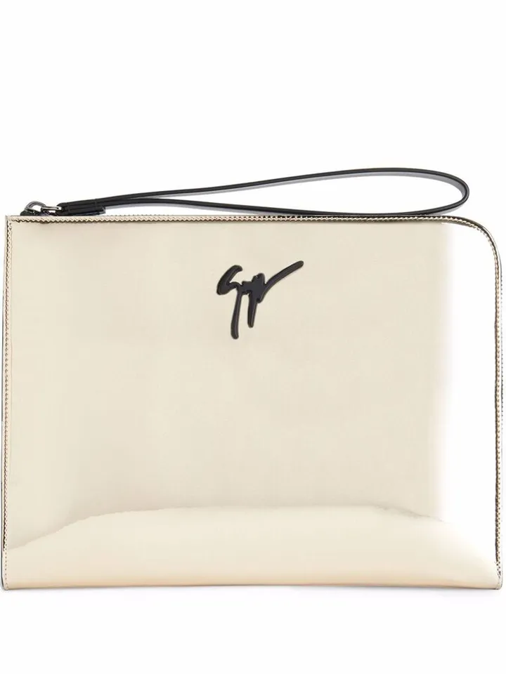Fabian metallic clutch bag