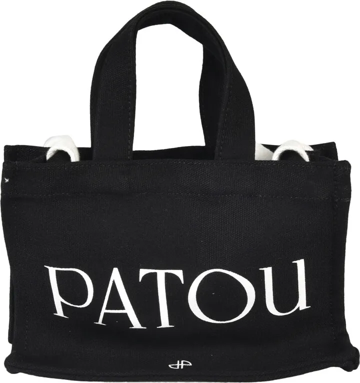Logo Print Top Handle Tote