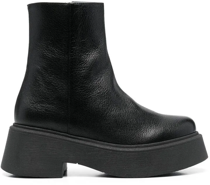 Platform Leather 60mm Boots