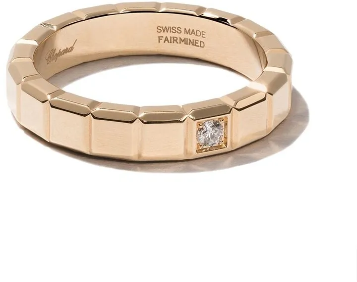 18kt yellow gold Ice Cube diamond ring