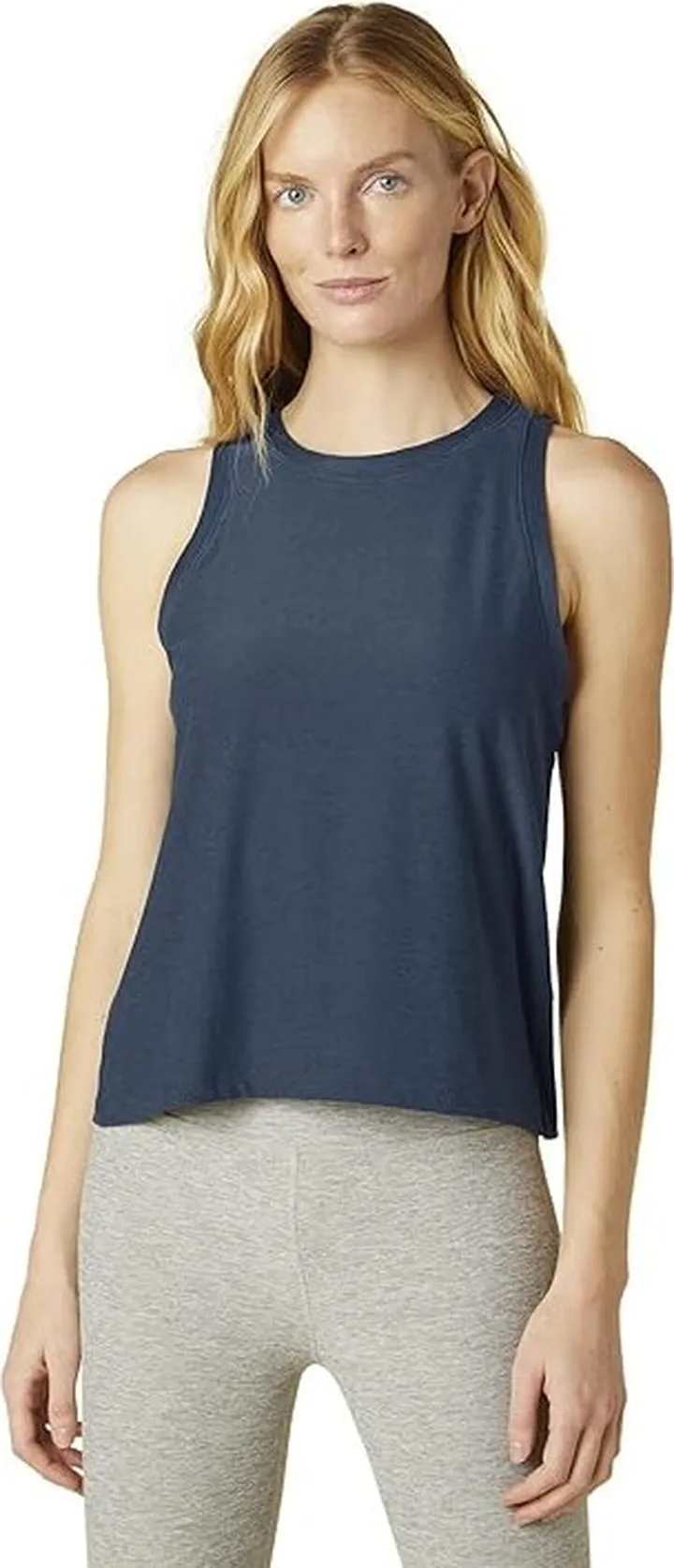 Beyond Yoga Featherweight Rebalance Tank (Nocturnal Navy) Women's Clothing