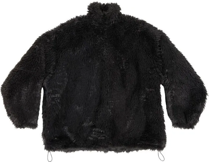 Faux-Fur Single-Breasted Coat