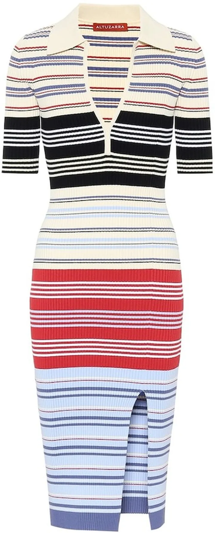 Barkers ribbed-knit midi dress