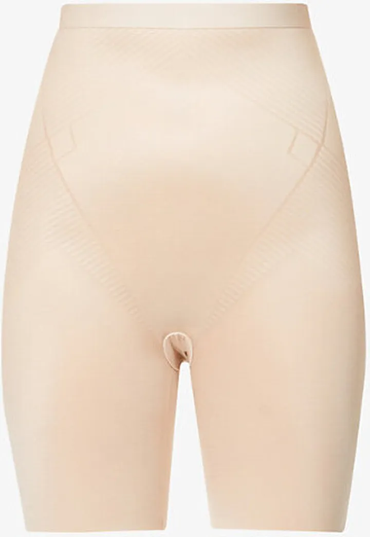 Womens Champagne Beige Thinstincts® 2.0 High-rise Stretch-woven Shorts