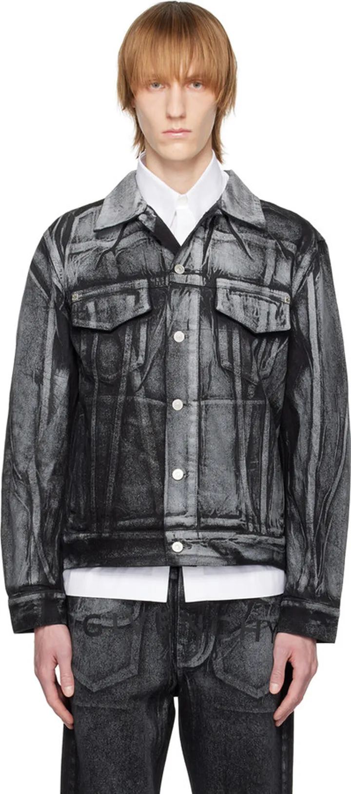 Givenchy Black 4G Denim Jacket