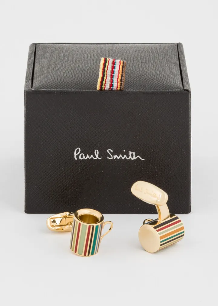 Signature Stripe Mug Cufflinks