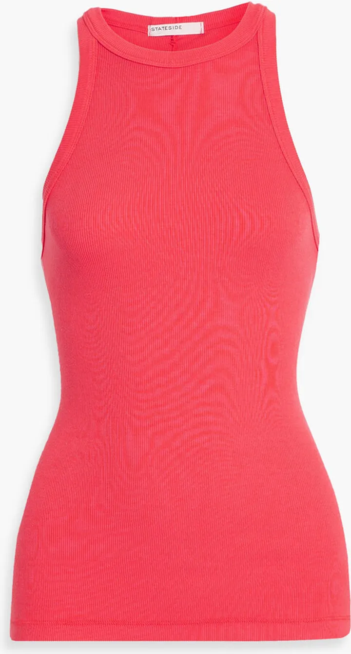 Ribbed jersey tank