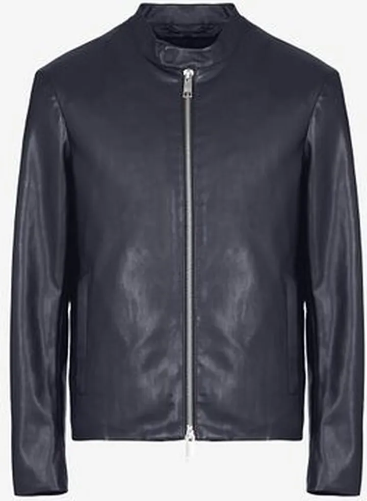 Faux leather biker jacket